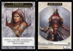 Emblem - Elspeth, Knight-Errant // Soldier Token
